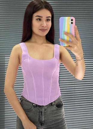 Топ з імітацією корсета /женский топ