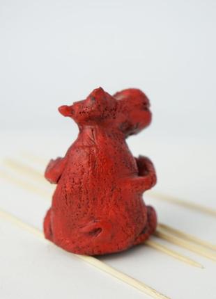 Фигурка бегемота красного hippopotamus handmade фигурка бегемотика3 фото