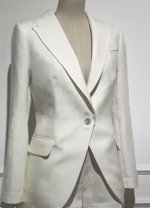 Білий піджак//пиджак трэндовый классический
