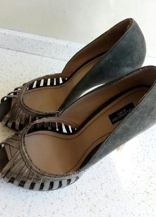 Отличные туфли zara кожа 38