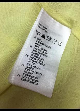 Платье сарафан шифоновое, лимонное h&m8 фото