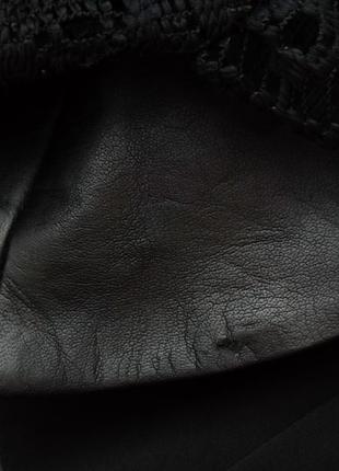 Стильна сукня zara studio з мереживом чорного кольору10 фото