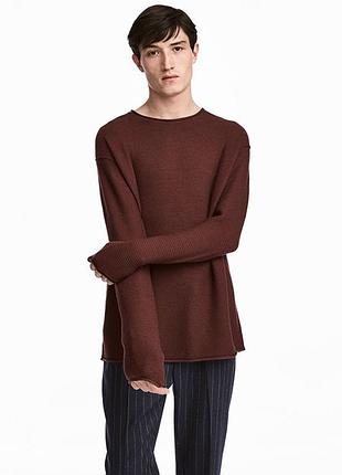 Оригінальний джемпер фактурної в'язки від бренду h&m 0542008001 розм. xs