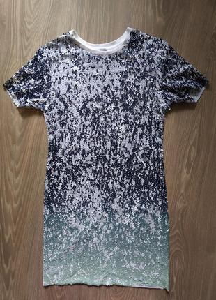 Платье в паетках zara trafaluc