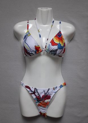 Классный раздельный купальник в цветочный принт summer shop