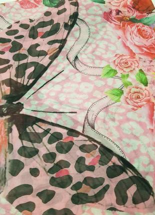 Чудовий шарф дорогого англійської бренду madeleine троянди#метелики