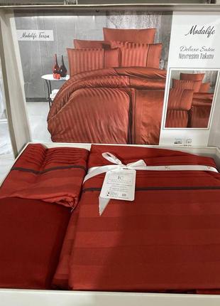 Постільна білизна преміум класу постільна білизна туреччина сатин жакард євро10 фото