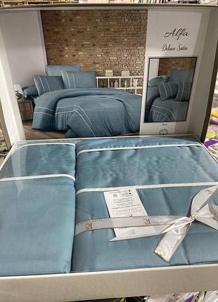 Постільна білизна преміум класу постільна білизна туреччина сатин жакард євро3 фото