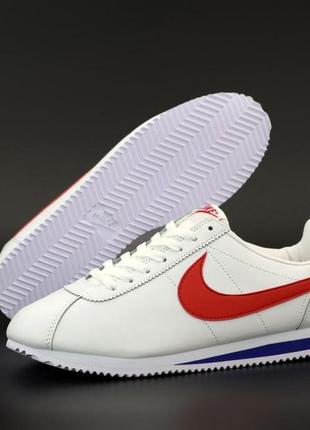 Nike cortez white red жіночі кросівки найк кортез6 фото