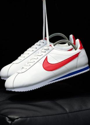 Nike cortez white red женские кроссовки найк кортез7 фото