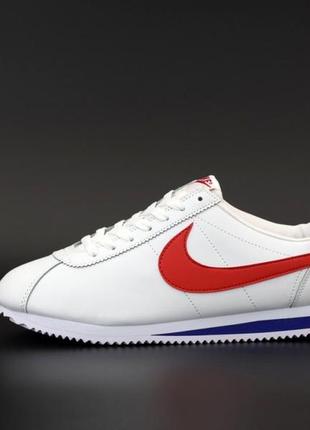 Nike cortez white red женские кроссовки найк кортез8 фото