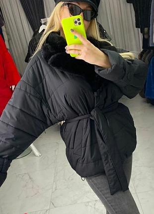 Зимние куртки с норкой4 фото