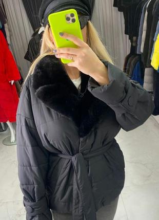 Зимние куртки с норкой3 фото