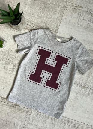 Серая футболка на мальчика 3-4 года h&m, 104 см