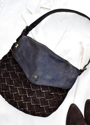 Desiderius стильна сумка через плече  ручна робоа, м*яка шкіра