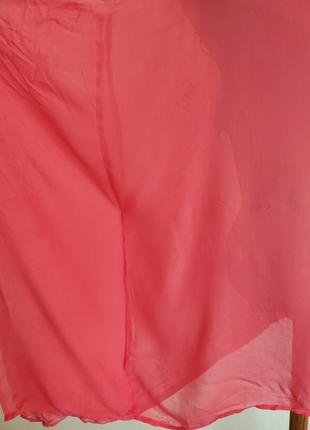 Дуже шикарна брендова шифонова блузка вільного фасону вишивка паєтки6 фото