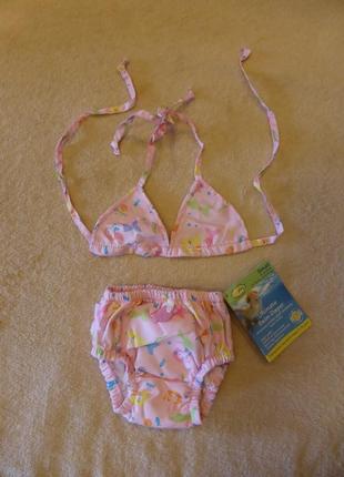 Специальный новый купальный костюм на девочку iplay, 6 мес., плавки-памперс