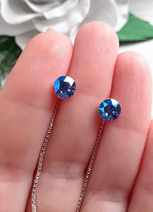 Серьги протяжки swarovski 5