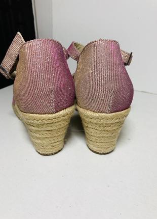 Жіночі босоніжки еспадрільї на танкетці сабо 38 39 розмір5 фото