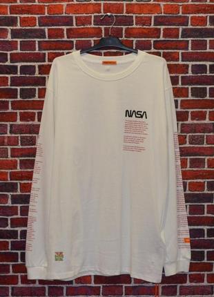 Лонгслив heron preston x nasa white