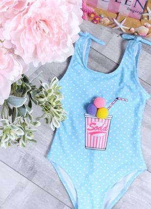 Купальник дитячій для дівчинки цільний 4/6,  років