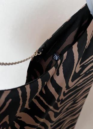 Шикарная блуза топ кофта принт зебра 🦓 с вырезом на спине5 фото