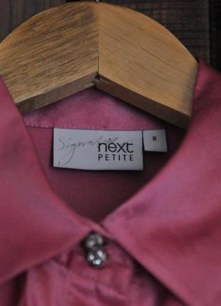 Модная блузка с двойными рюшами, шелк4 фото