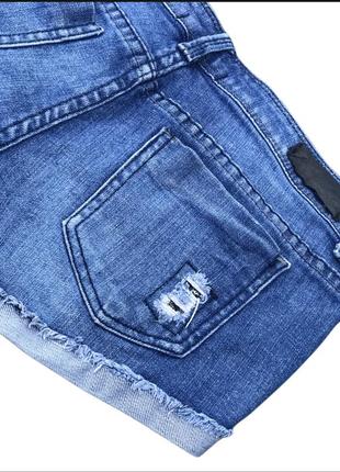 Короткі джинсові шорти з паєтками4 фото