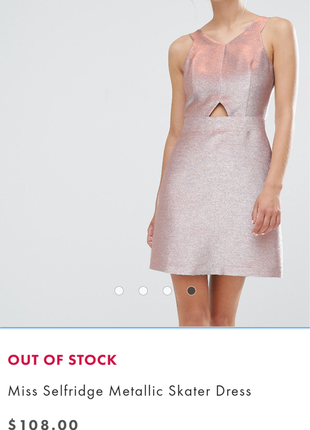 Сяюча сукня з отворами вирізами рожевий металлік а-силует 60-ті3 фото