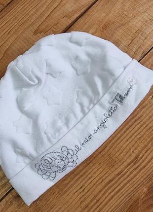Шапочка для новорожденного, цвет белый