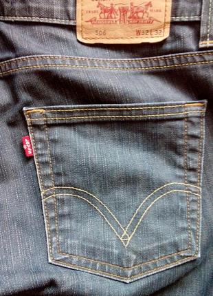 Джинсы levis 506 0370 w32 l32 вощеные9 фото