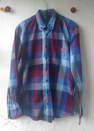 Новая мужская рубашка в клетку размер 39-40, м