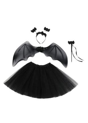 Комплект летучая мышь 3-6 лет крылья юбка обруч палочка
