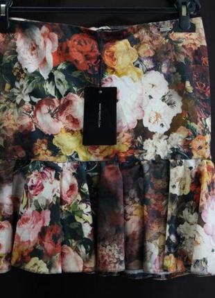 Шикарная юбка в цветочный принт mohito3 фото