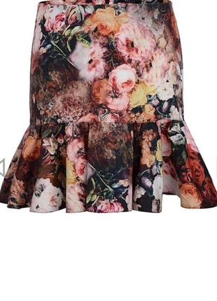 Шикарная юбка в цветочный принт mohito4 фото