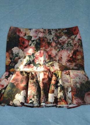 Шикарная юбка в цветочный принт mohito2 фото