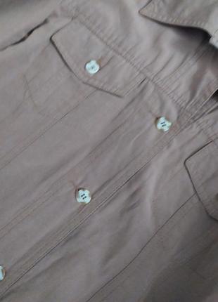 Актуальна куртка бавовняна сорочка кольору кемел розмір m l від cool water4 фото