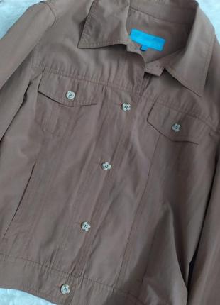 Актуальна куртка бавовняна сорочка кольору кемел розмір m l від cool water2 фото