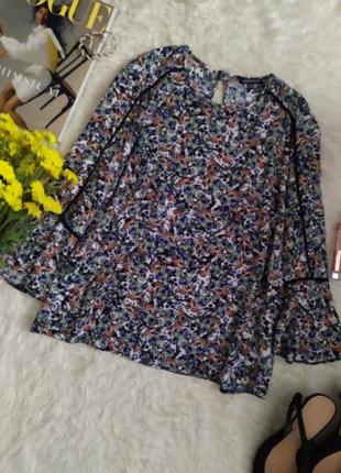Актуальна віскозна квітчаста блуза розмір xs s від warehouse2 фото