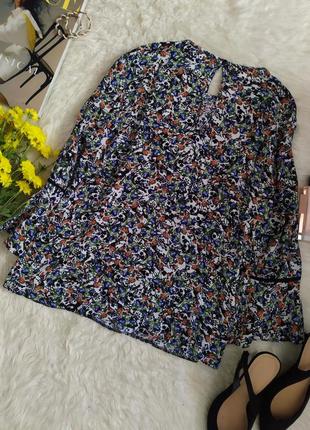 Актуальна віскозна квітчаста блуза розмір xs s від warehouse4 фото