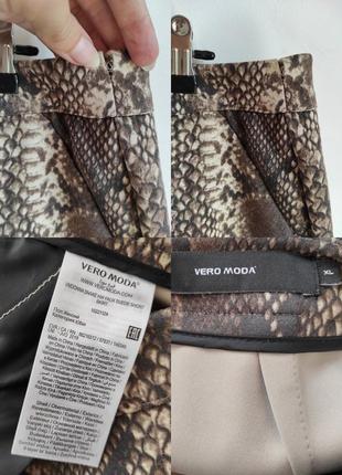 Юбка спідниця vero moda в обліпку міні коротка зміїний принт юпка жіноча бархатна бархатная змеиный тигровый фирменная брендовая9 фото