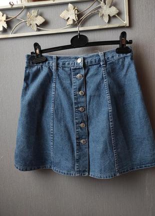 Стильна джинсова спідничка1 фото