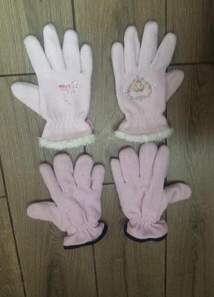 Тёплые флисовые перчатки