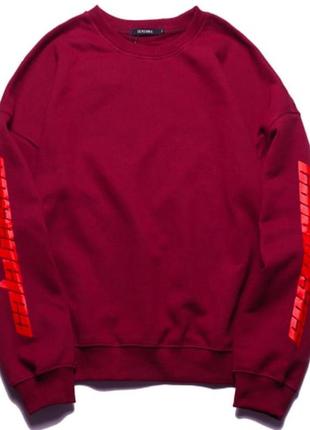 Світшот adidas yeezy calabasas burgundy