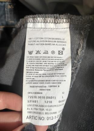 Летняя рубашка куртка коттоновая джинсовая levi's5 фото