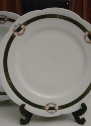 Антикварный столовый набор тарелки кузнецов 19 век царизм №8564 фото