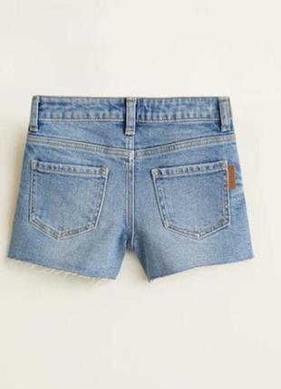 Нові джинсові шорти на дівчинку mango girls р.7-8 на зріст до 128 см5 фото