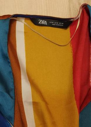 Полосатая блузка с поясом zara раз.м5 фото