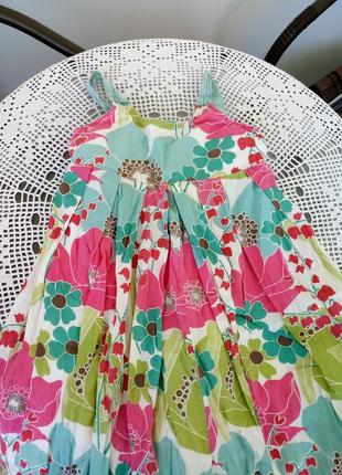 Яркий летний сарафан на брительках all dressed up