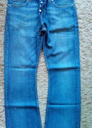 Джинсы голубые levis 512 0124 w33 l32